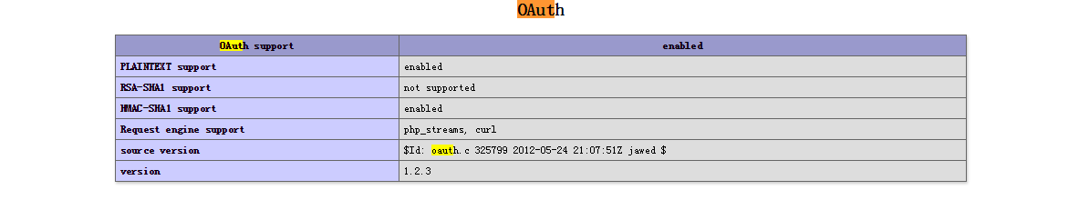PHP 安装 Oauth 扩展